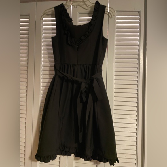 French connection Alvina Stretch Frill Belted Dress - Picture 4 of 4